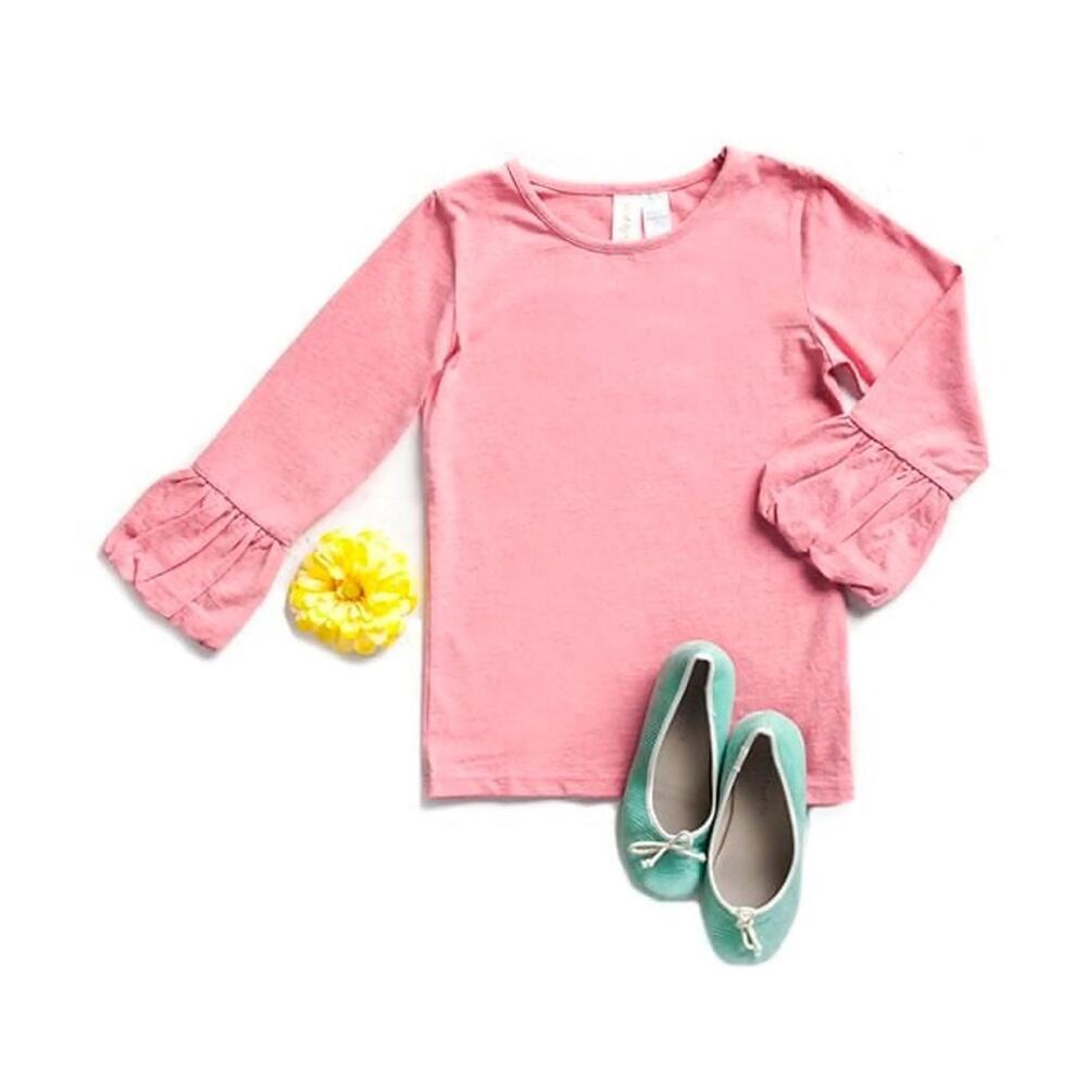 Matilda Jane | Pink Preppy Cotton Blend Long Sleeve Puffed Wrists Casual- Sz 14